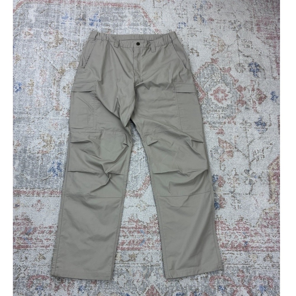 Vertx Men Tactical Cargo Pant 36x34 Khaki Beige Cotton Stretch Utility Work